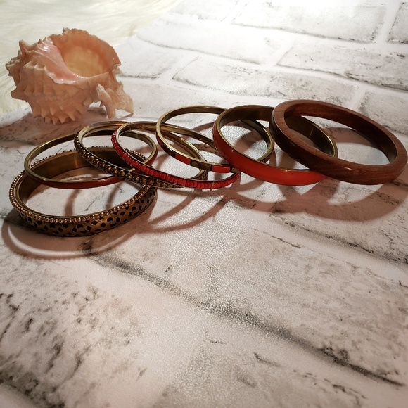 🌷Set of 8 bohemian bangle bracelets - Picture 3 of 5